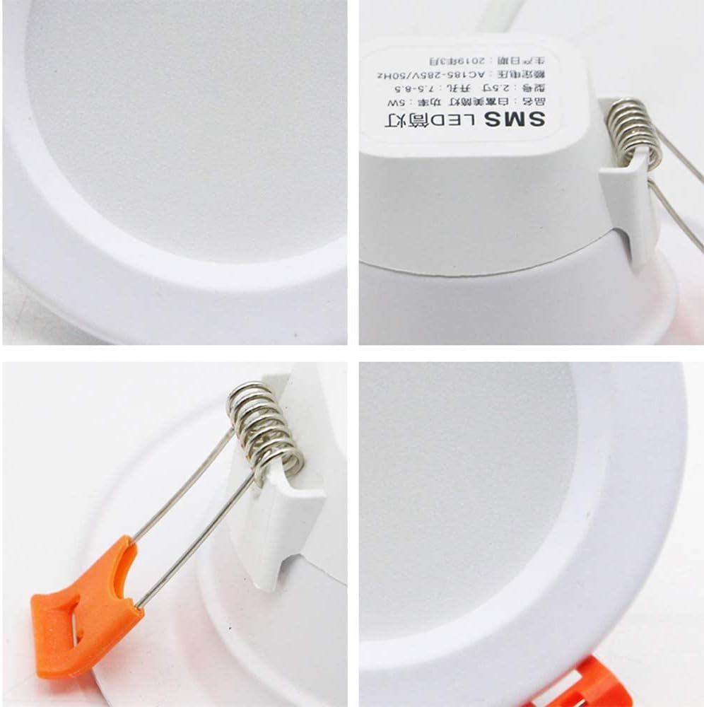 Spotlight，Home Panel Light Illumination Certified Concealed Profession One-Piece Ceiling Garage Decoration Downlight Led Recessed Spot Lights Daylight Downlights Bathroom Kitchen Corridor/N