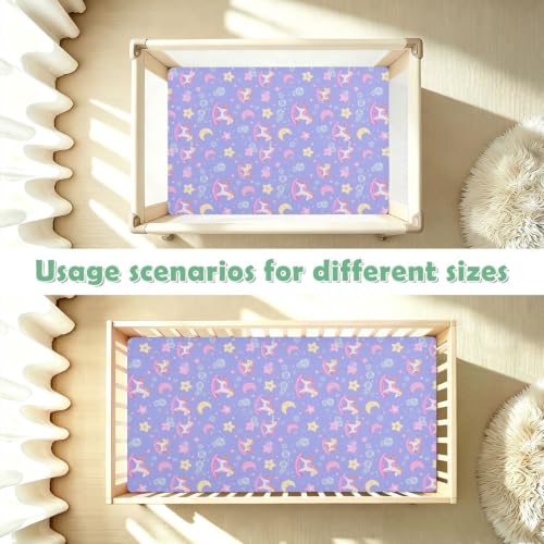 Drap de matelas imperméable bébé violet pour literie tout-petits - 8