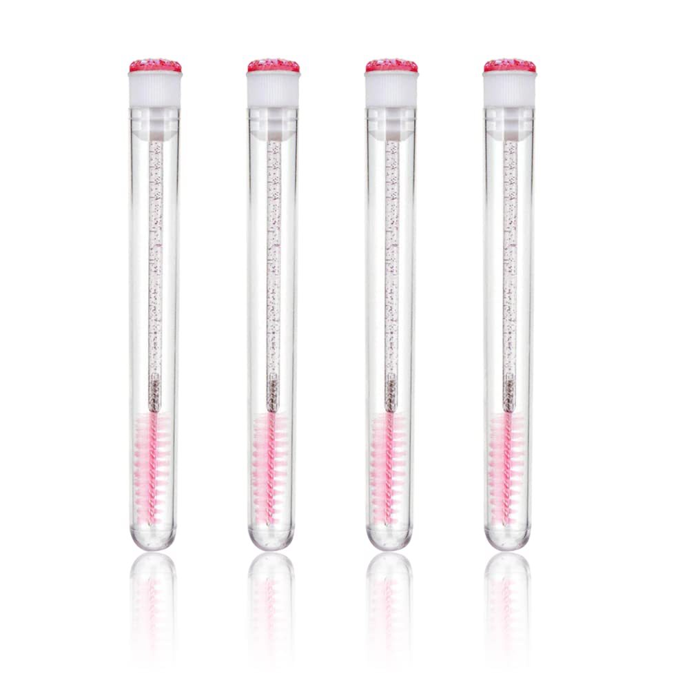 Cepillos para Pestañas 4 Pcs Tubos de Varita de Rímel Vacíos