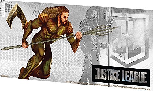 Power Coin Aquaman Justice League Foil Silver Note 1$ Niue 2018