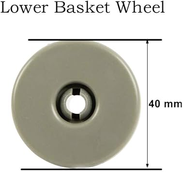 8X Universal Dishwasher Lower Basket Wheels Compatible with Zanussi