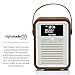 VQ Retro Mini HD Digital Shortwave Radio with AM & FM, Bluetooth & Alarm Clock – Brown