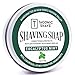 Taconic Shave Barbershop Quality Shaving Soap for Men & Women with Antioxidant-Rich Hemp-Seed Oil – Moisturizing Shaving Soap for All Skin Types – 4 oz. Puck – Eucalyptus Mint
