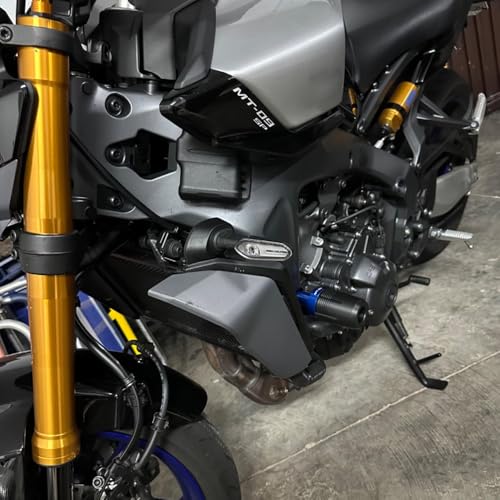 Image of Compatible with 2026 MT09 2025 MT 09 2024 2023 MT09 SP 2022 2021 MT-09 TRACER 9 GT FZ09 CNC Motorcycle Frame Sliders Crash Protector Pad Falling Protection (Black)