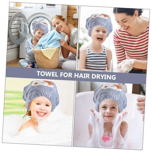 FRCOLOR Touca De Microfibra Para Cabelo Seco Infantil 4 Unidades Para Rosto Cabelo Turbante Toalha D