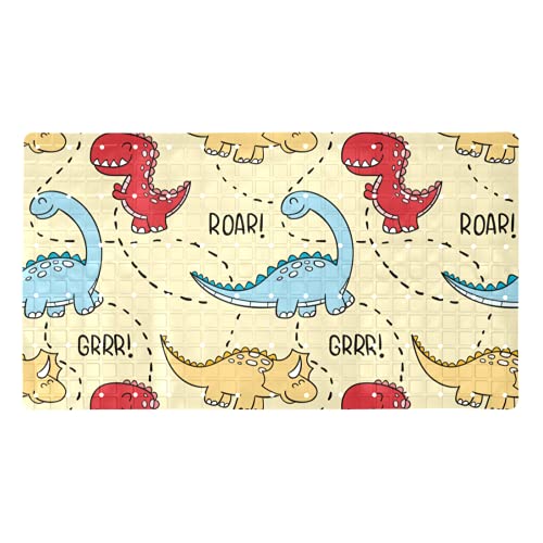 Tapis de bain dinosaure antidérapant et sain pour la douche