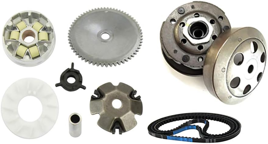 Aniro Moto GY6 49CC 50CC Scooter TAOTAO ROKETA SUNL Baja VARIATOR Pulley Belt Clutch KIT