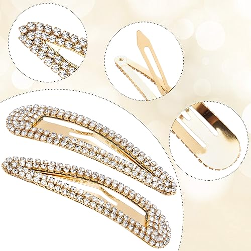 HINZIC 4 piezas pinzas para cabello con strass miniatura 4