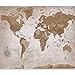 murando Carta da parati 300x210 cm Fotomurali in TNT Murale alla moda Decorazione da Muro XXL Poster Gigante Design Carta per pareti Mappa del Mondo Continente k-A-0108-a-a