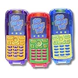 Kidsmania Flip Phone Pop Gift, Fun Phone Shaped Lollipops, Pack of 3 (Colors May Vary) By Lyza's Sweets & Treats