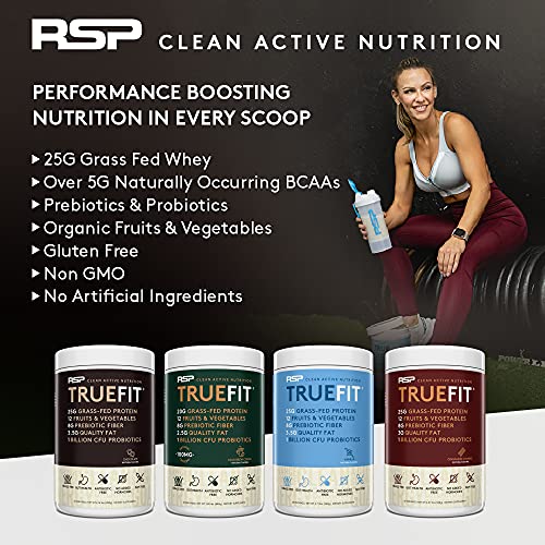 RSP TrueFit - Whey Protein Powder Meal Replacement Shake, Grass Fed Whey + Organic Fruits & Veggies, Fiber & Probiotics, Non-GMO, Gluten Free, Keto - Image 4