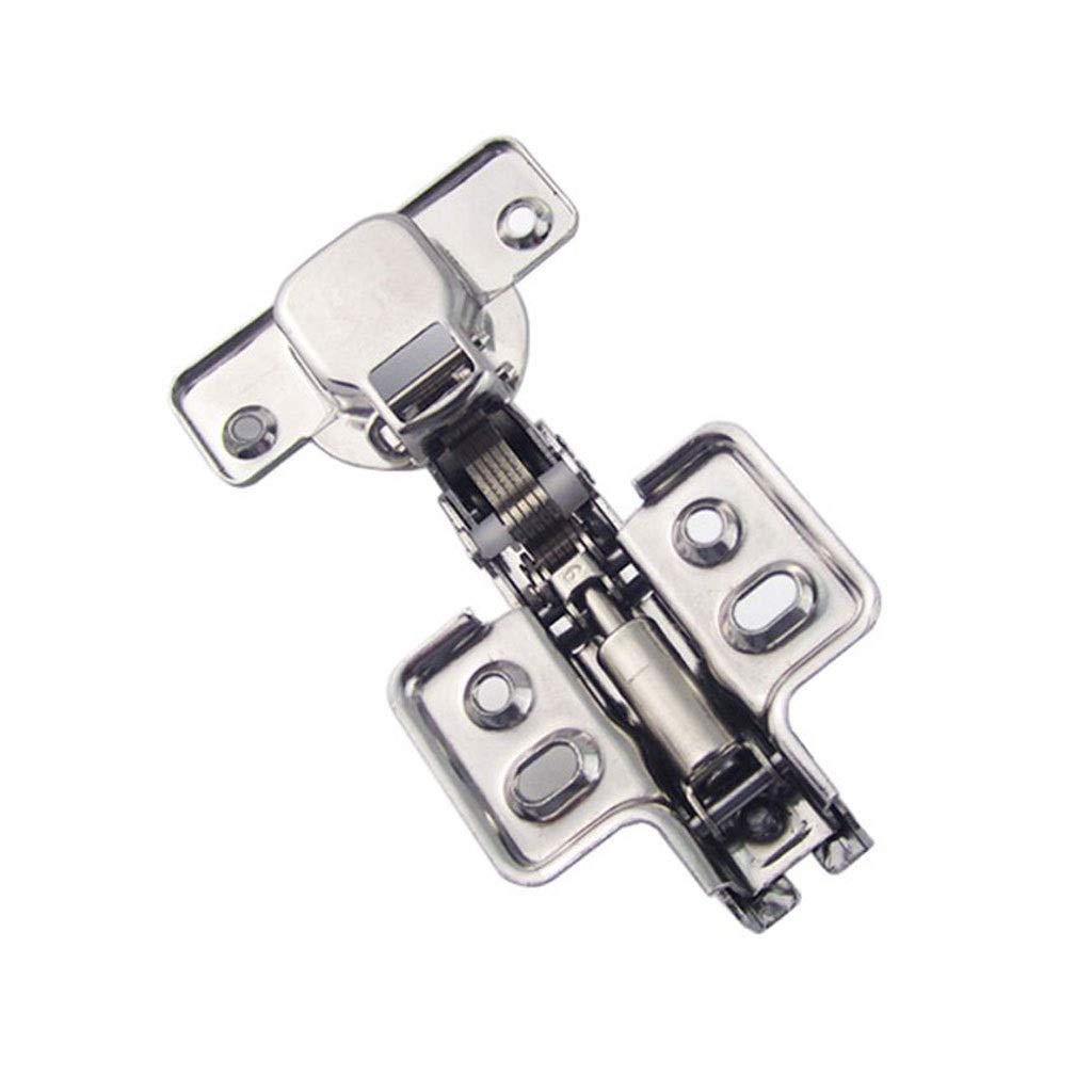 Nvsfzgiyg One Color 4Pcs Stainless Steel Door Hydraulic Hinges Damper Buffer Mute Concealed Hinge