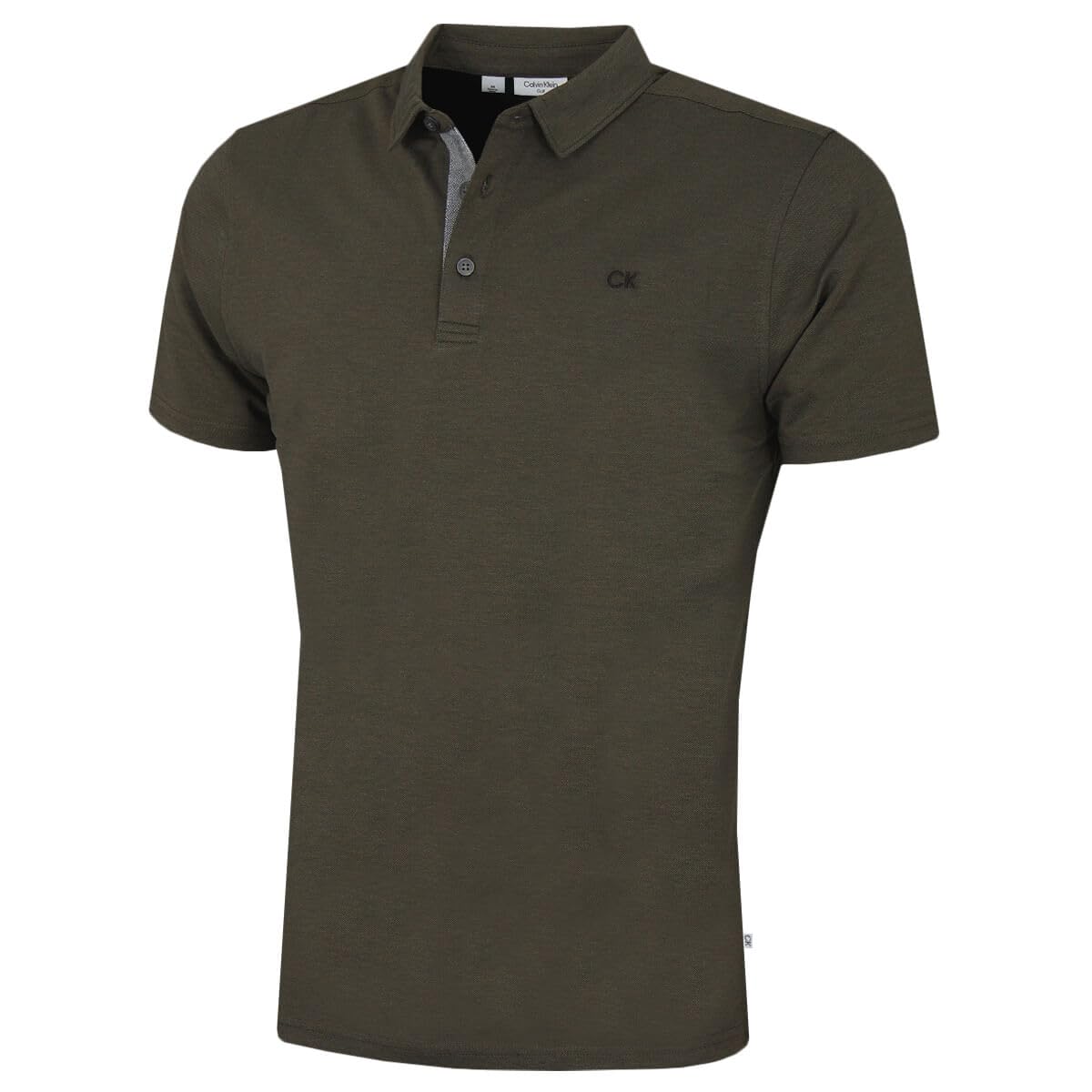 Calvin Klein Men's Olive Prep Campus Golf Polo Shirt - Xxxxxl