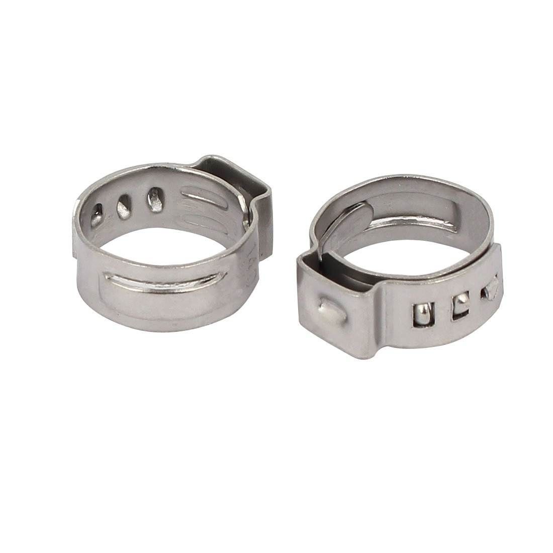 Aexit 11.5mm-14mm 304 Clamps Stainless Steel Adjustable Cable Pipe Tight Hose Strap Clamps Clamps 5pcs