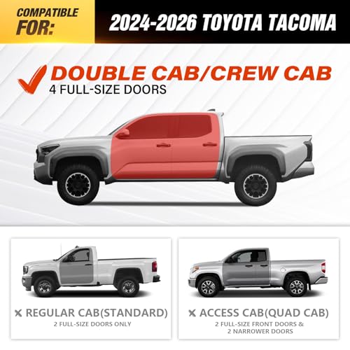 Estribos laterales tipo dos escalones para Toyota Tacoma 2024-2026 miniatura 2