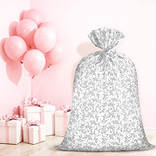 Wrapaholic PB-FLO-SIL 56 Inch Large Plastic Gift Bag thumb #2