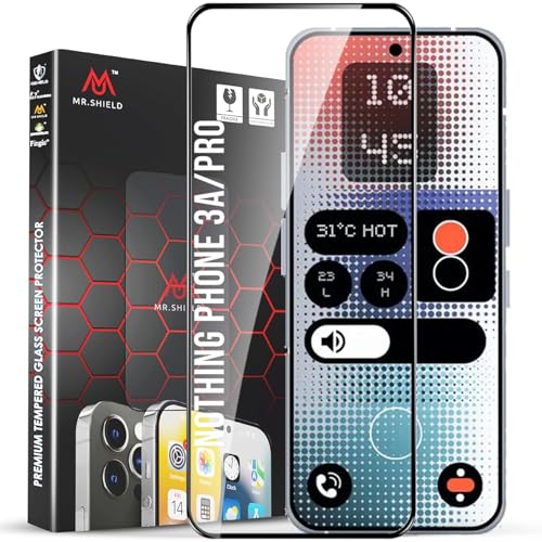 Image of Mr.Shield Top-Notch HD+ Tempered Glass Screen Protector Guard for Nothing Phone 3A, Case Friendly [1 Pack]