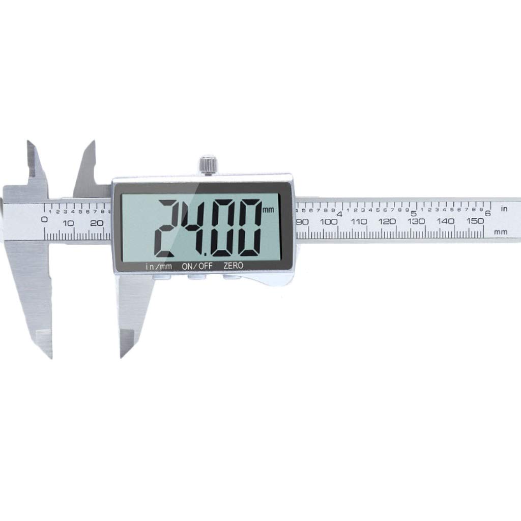 Suwalizki Elektroniczny Cyfrowy Cyfrowy Zacisk Ze Stali Nierdzewnej Vernier Caliper High Precision Industrial Pomiar Narzędzia Zakres: 0-150mm