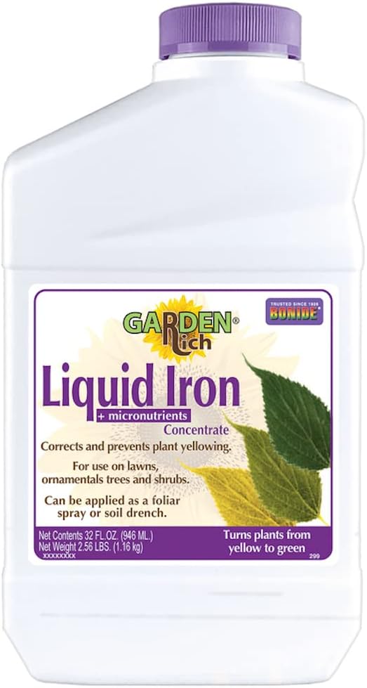 Bonide Liquid Iron Plus 0-0-0 Mineral Supplement for All Grass Types 2.75 lb.
