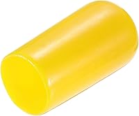 Vista 16 de uxcell 200 tapas de goma de 0.051 in (1/16") de vinilo redondo de vinilo para pernos de tubo, protectores de rosca de tornillo, color negro