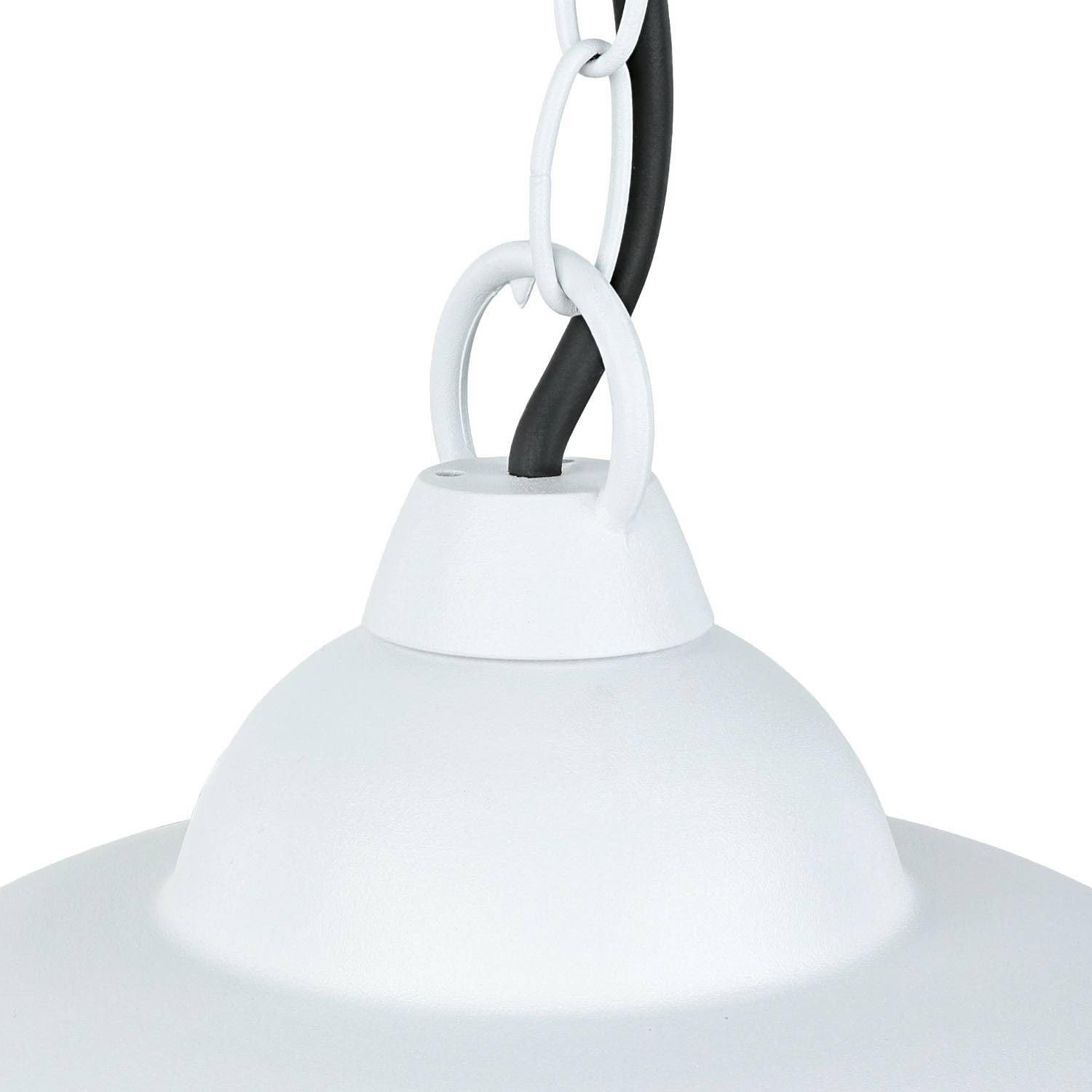 Lampe suspendue LED extérieur Ø 25 cm H 73 cm IP54 Blanc 3000 K 640 lm Aluminium