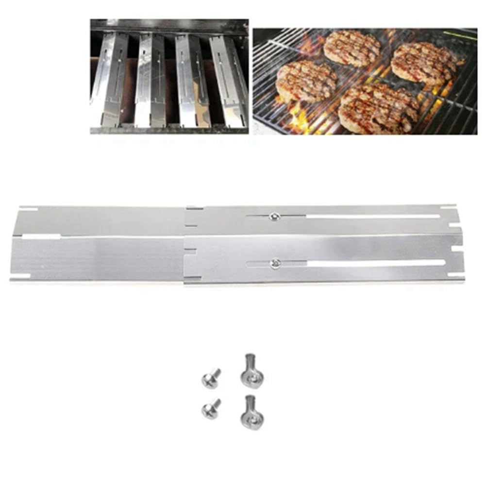 Set di Ricambio per Griglia A Gas per Barbecue con Piastra Riscaldante Regolabile In Acciaio Inossidabile, Kit di Accessori per Cucina All'Aperto, 3 Pezzi