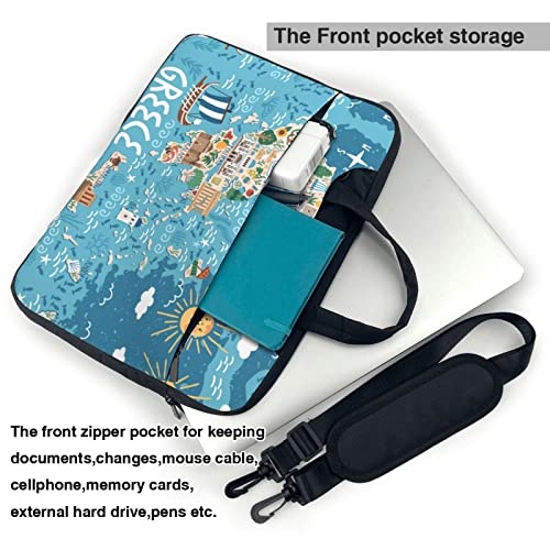Bolso para portátil mapamundi Grecia 13-15.6 pulgadas miniatura 4