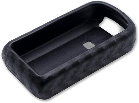 Xotic Tech Carbon Fiber Pattern Soft Silicone Key Fob Cover Compatible with Mitsubishi Lancer Evolution