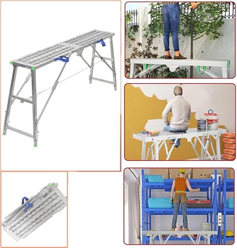 Escabeaux multi-usages pliables pour travailler en hauteur sans trembler - 6