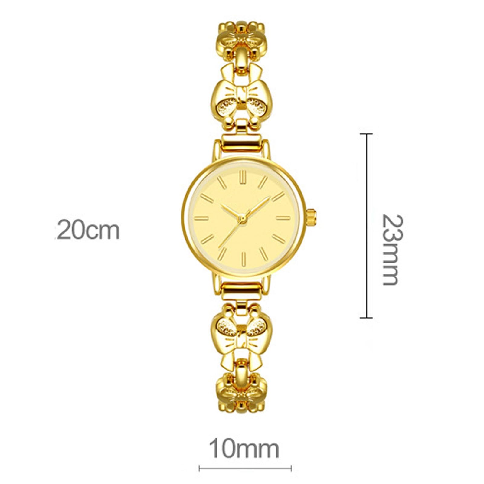 Montre-Bracelet rétro à nœud français, étanche, analogique, décontractée, idéale comme Cadeau for Une Petite Amie ou Une épouse.