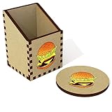 Azeeda 'Burger au Fromage' Pot à Crayons (DT00068602)