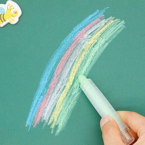Dustless Chalk Twistable Colored Chalk 10mm Tip Art Tool for Chalkboard Blackboard Teachers Kids School Office Drawing Chalks 12 PCS