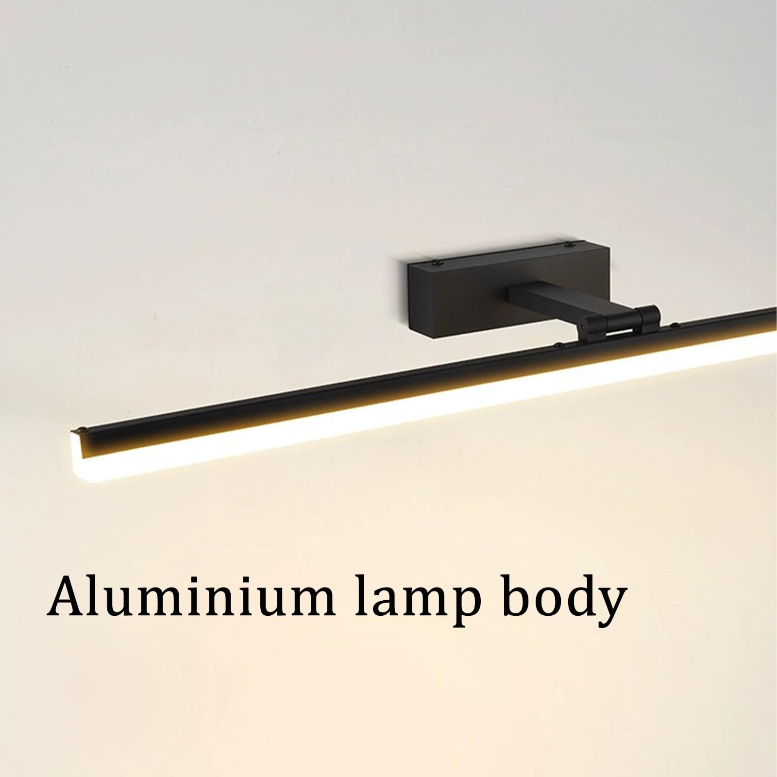 LED Spiegelleuchte Badezimmer Wasserdicht Wandleuchten 3 Farbtemperatur Dimmbar Modern Wandlampen 180° Drehbar Wandbeleuchtung für Schminktisch Wohnzimmer Make-up (Silber,70cm)