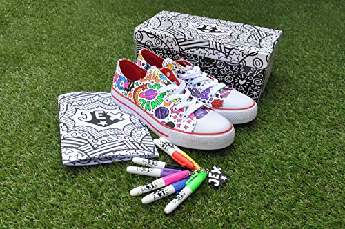 Chaussures colorées avec motif Comic Action style pop art - 2