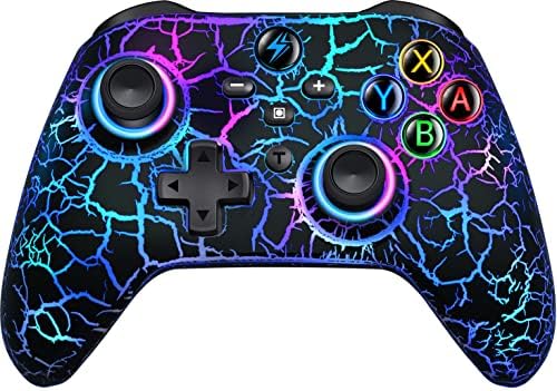 Wireless Switch Pro Controller for Nintendo Switch Controller/Lite/OLED, LED Wired Windows PC Game Joysticks-Wireless iOS/Android Remote with Cool RGB Light Up