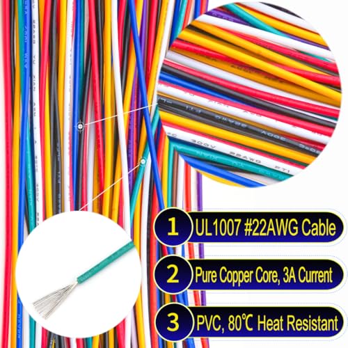 Cable precrimpado Dupont 2.54mm hembra a hembra 50cm miniatura 5