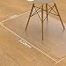 HAPFIY Alfombrilla para Silla para Suelos Duros, Alfombrilla Grande para sillas de...