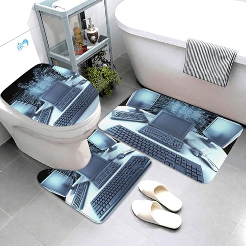 HJBNW �o�X���[�����O�Z�b�g 3�s�[�X ����~�� �z���� �o�X�}�b�g �R���s���[�^�[ �C���^�[�l�b�g �g�C���W�J�o�[ �t�����l�� �o�X �V�����[ ���O U���^�֊s �g�C���}�b�g ���� �g�C�� �����̑����p