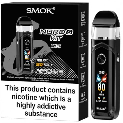 SMOK Nord 6 Pod Mod Kit 80W Refillable Vape [Black]