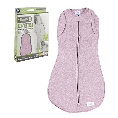 Woombie Convertible Baby Swaddling Blanket I Swaddle Converts to Arms-Free Wearable Blanket for Babies Up to 3 Months, Pink Posey, 5-13 lbs Woombie Convertible Baby Swaddling Blanket I Swaddle Converts to Arms-Free Wearable Blanket for Babies Up to 3 Months, Pink Posey, 5-13 lbs
