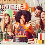 mciskin Royal Blue Happy 7th Birthday Cake Toppers for Cake,Girls Boys 7th Birthday Decorations,Personalised 7 Cake Toppers,Royal Blue Cake Decorations for Girls Boys Party Supplies - Image 7