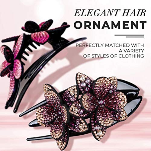 Fermaglio Capelli Doppio Fiore, Forcina Metallo