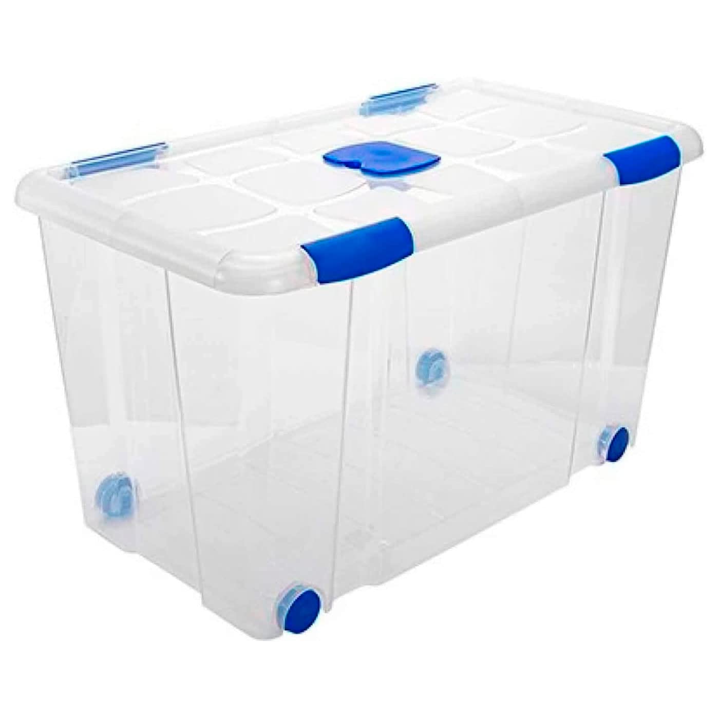 Acan Tradineur - Caja de Almacenamiento - Fabricado en plástico - Contenedor para almacenar juguetes, libros, ropa, mantas - N.º 12-73,2 x 41,2 x 31 cm - 90 Litros