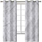 Rideaux occultants pour chambre à coucher, isolation thermique, motif cœur dessiné à la main, 2 panneaux de 106 x 150 cm, rideaux occultants à œillets pour chambre de fille