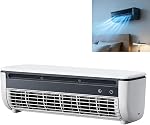 Portable Wall Mounted Air Conditioner, Mini Split Air Conditioner (White) | Rechargeable Mini Split AC with Remote Control & Mist Spray, 3-Speed Quiet Cooling Fan for Bedroom, Office and Small Spaces