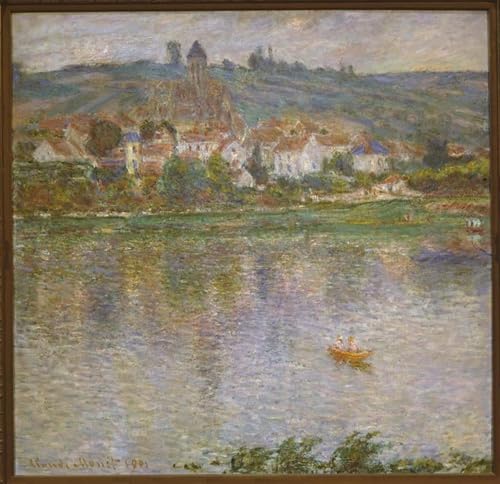 Cuadro de Claude Monet Die Stadt Vetheuil para dar vida y color a paredes vacías de salón, 60x90