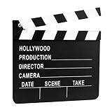 erdbeerclown- Kostüm Accessoire Hollywood Film Klappe, 18x20cm, Schwarz