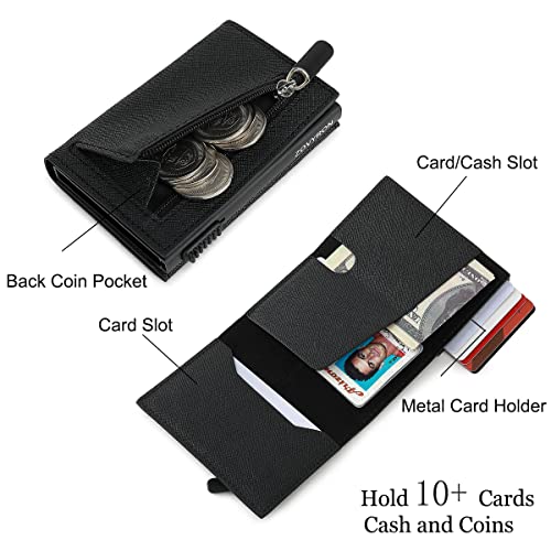 Wallet for Men Slim Smart Pop Up Wallet RFID Card Holder Wallet Mens Minimalist Small Wallet with Money Clip2