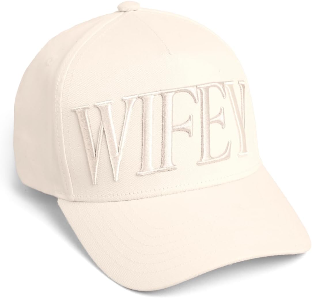 xo, Fetti Wifey Trucker Hat | Bridal Accessory, Bachelorette, Honeymoon, Wedding, Bride Gift, Ivory, Embroidered, Cotton, Bridal Era, Iconic