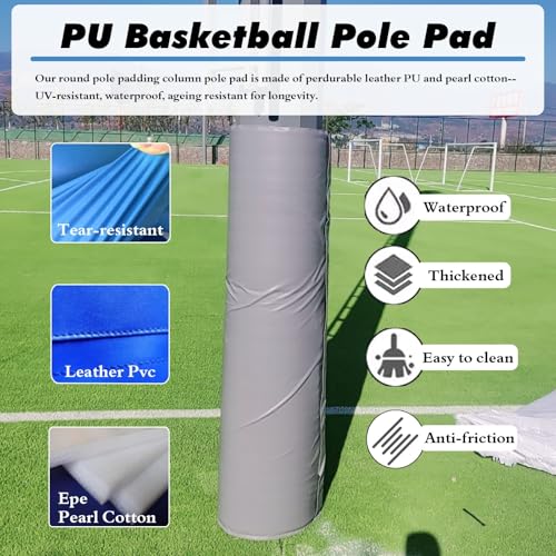 Protector acolchado para bastón deportivo, piel sintética impermeable, protección para baloncesto, fútbol, voleibol, equipo esencial para la seguridad y el rendimiento deportivo